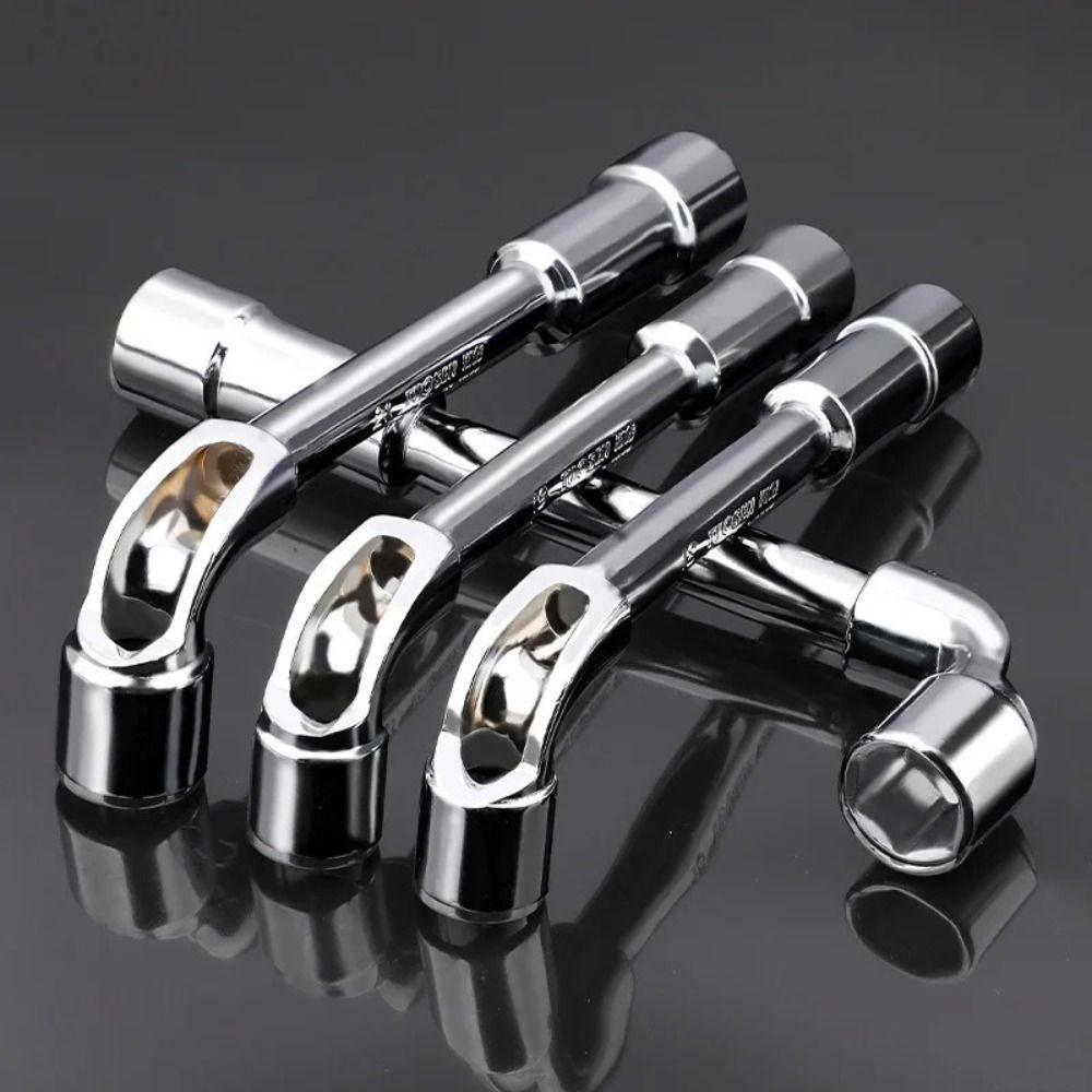 7-shaped Perforated Wrench L-shaped Manual Pipe Wrench Universal Hardware Tools