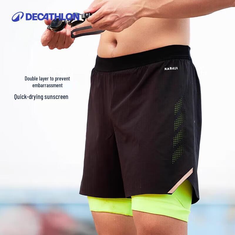

DECATHLON Men s Quick-Dry Swim & Beach Shorts M