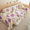 Ice Silk Flower Sofa Cover Blanket Non-slip Sofa Towel Living Room Furniture Decor Tapestry Couch Cover Universal Sofa Towel