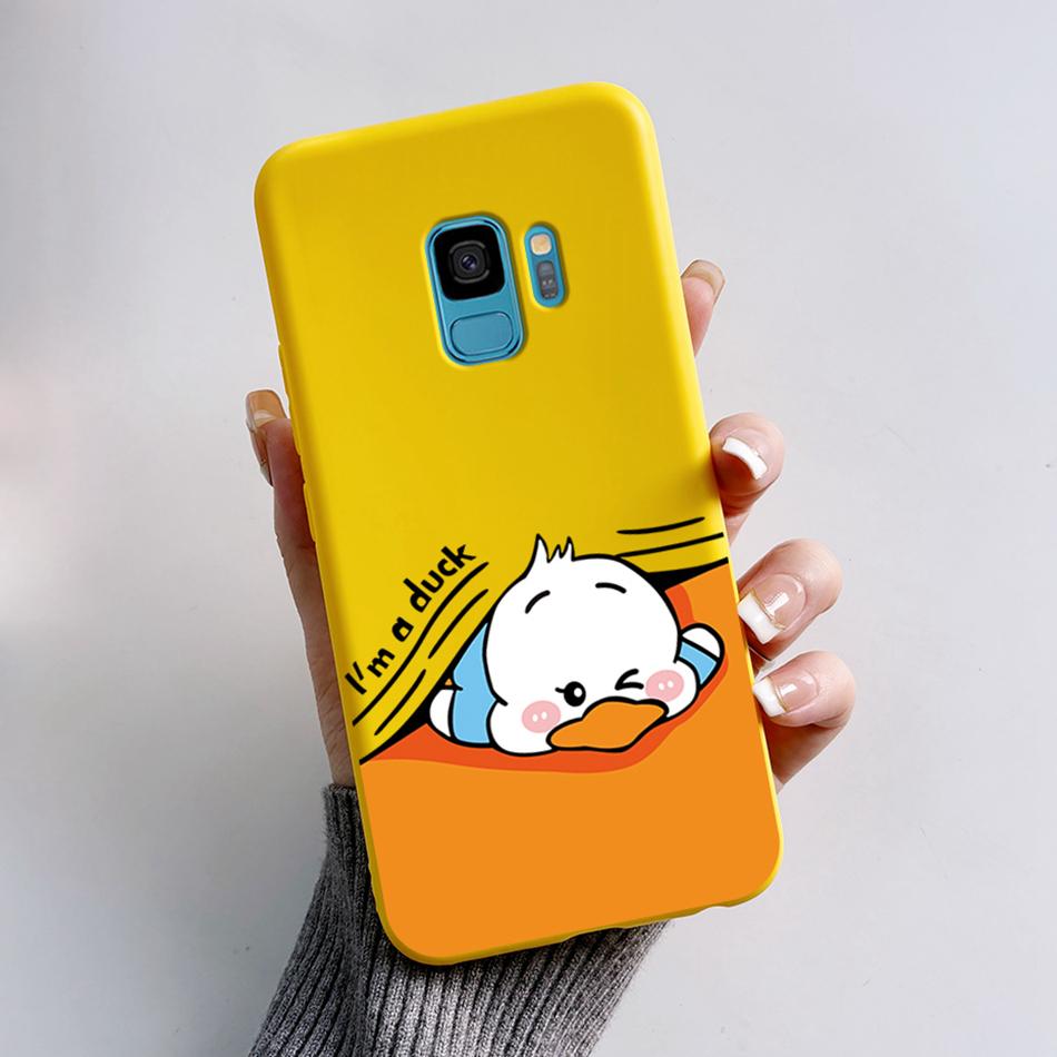 Case For Samsung Galaxy S9 S 9 Plus Phone Cover Cute Cat Cartoon Bear Frog Soft TPU Coque For Samsung S9 Bumper S9+ S9PLUS Funda