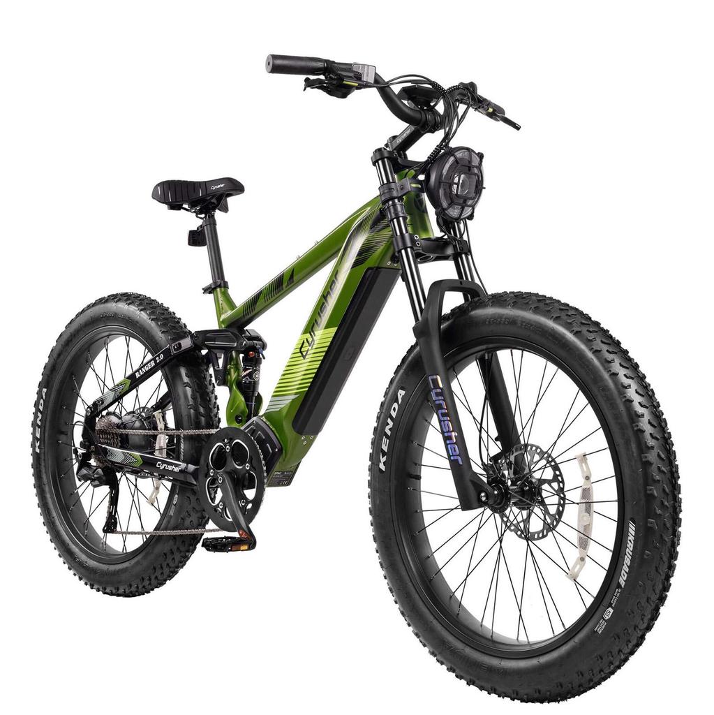 Cyrusher Ranger 2.0 City Elektrické kolo pro dospělé 1500W Motor Pánské E-Horské elektrokolo 52V20AH Baterie 26 Palcové Tlusté Pneumatiky dámské Elektrické Kolo