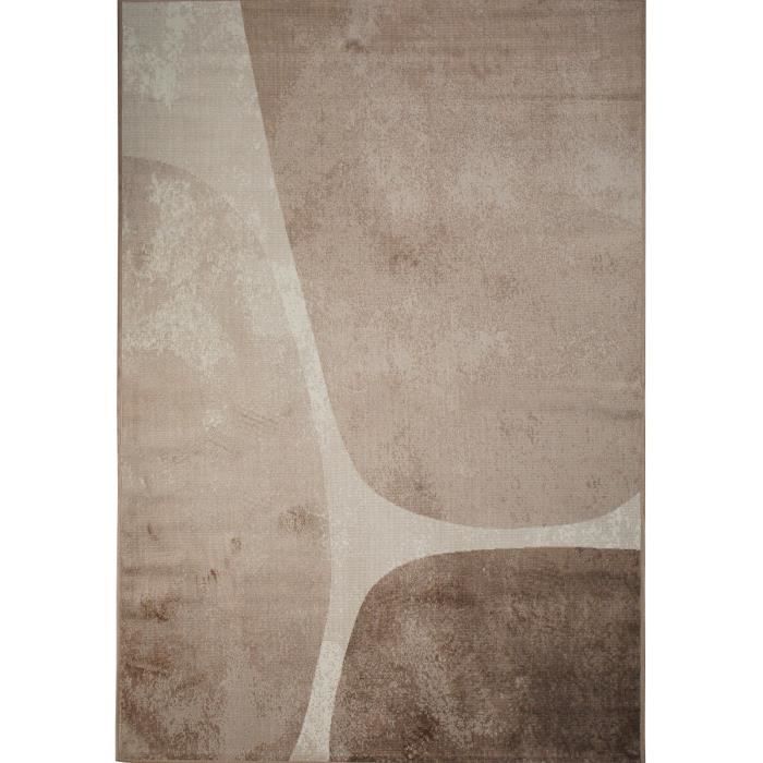 Modern Rug Geometric Patterns Beige 160x230