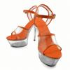 2025 summer new thin root fashion sandals fashionable versatile transparent sole fairy style roman high heel sandals