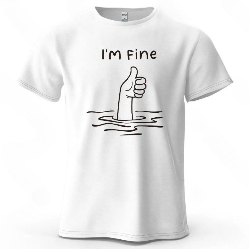 

Men TShirt 100 Cotton Oversized Minimalist Cartoon Graphic fashion Streetwear Breathable Fabric Simple Stylish Style Tops Tees S
