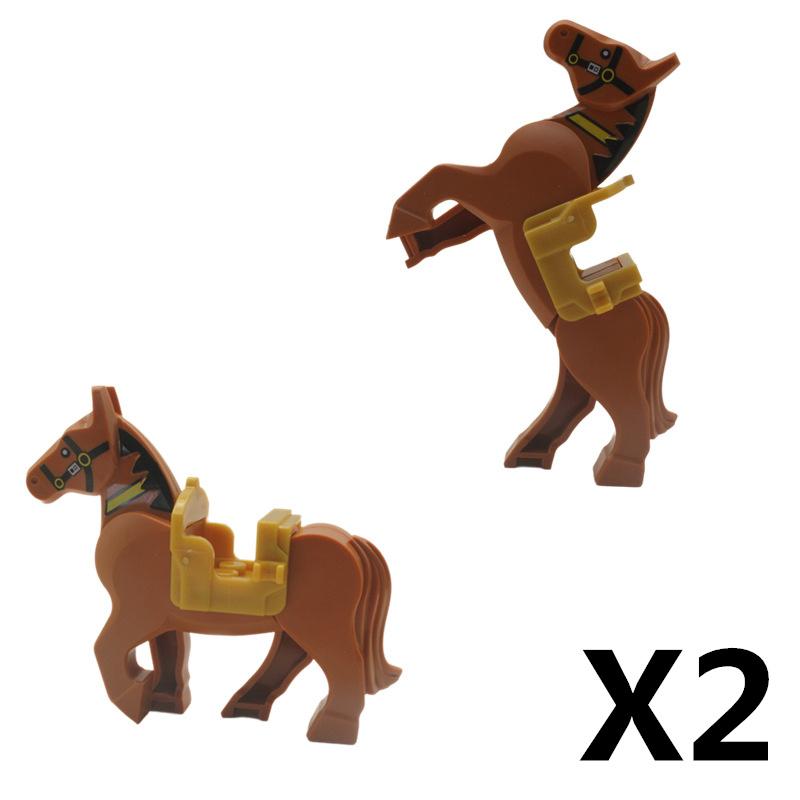 Medieval Castle Knight Building Block African Animal Elephant Tiger Camel Deer Bear Dragon Horse soldier Sheep Boar MOC Toy Gift