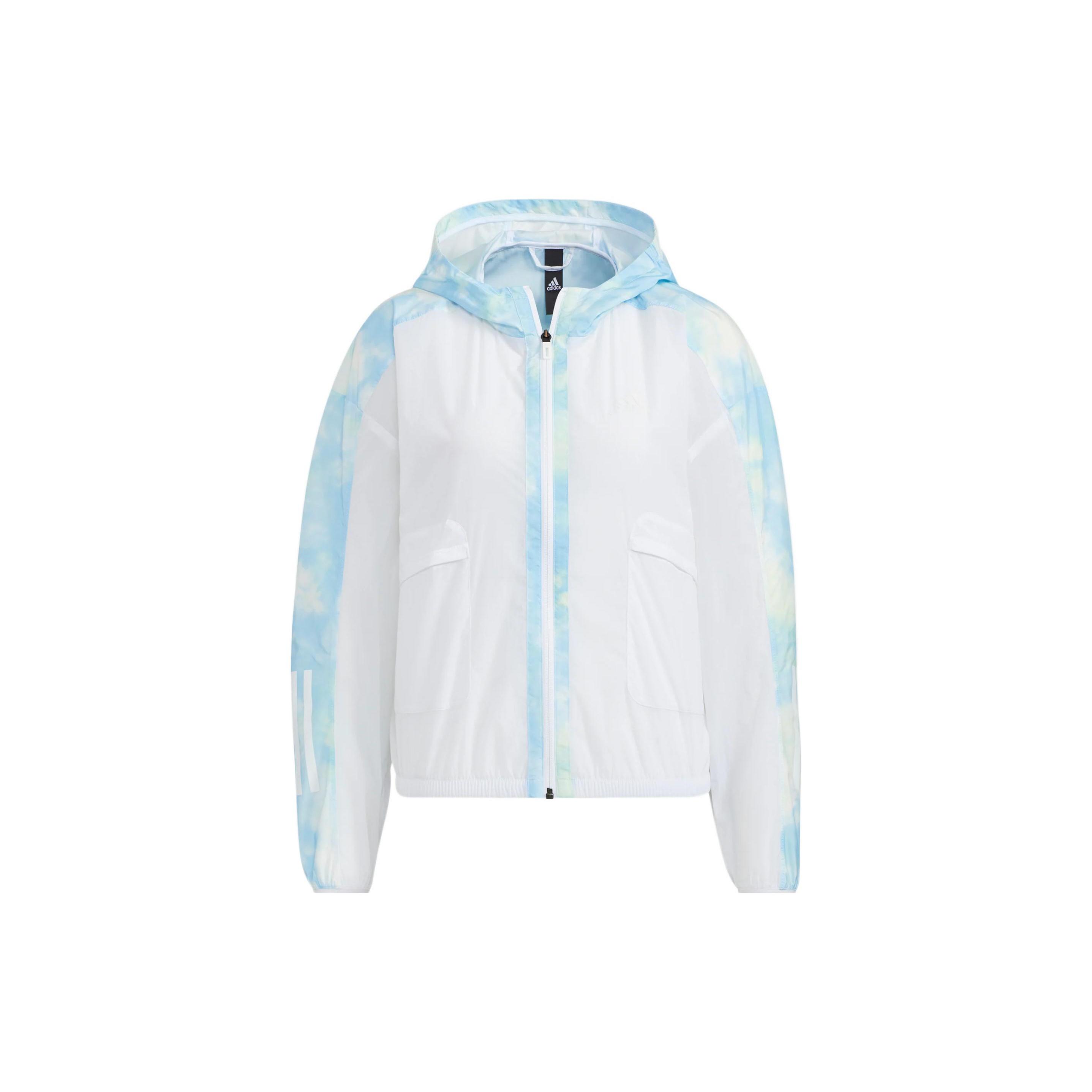 (WMNS) adidas Met Aop Windbreaker Asia Sizing Blue Women s HI6828 L