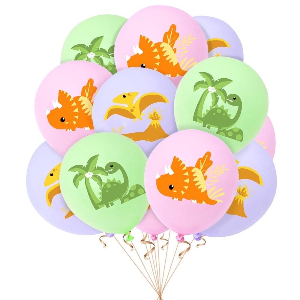 3D Rosa Dinosaurier Ballon Set Geburtstag Party Banner Kuchen Einsetzen Dinosaurier Ballon Party Dekoration Lieferungen