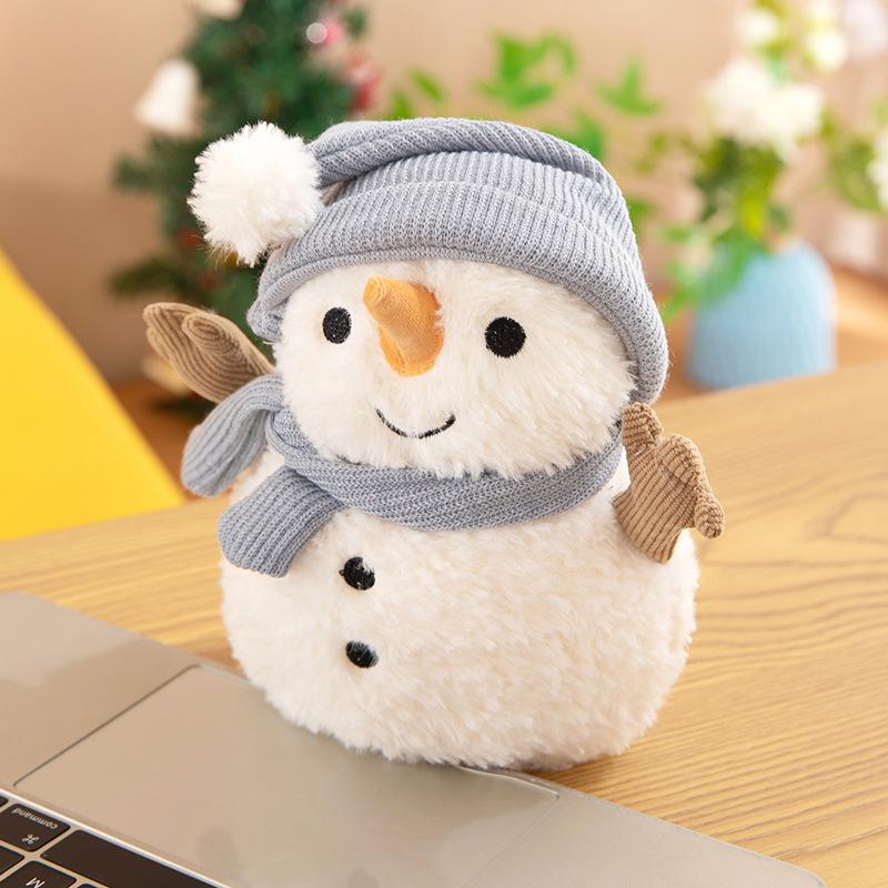 Winter new snowman plush toy cute Christmas gift children accompany doll activity gift