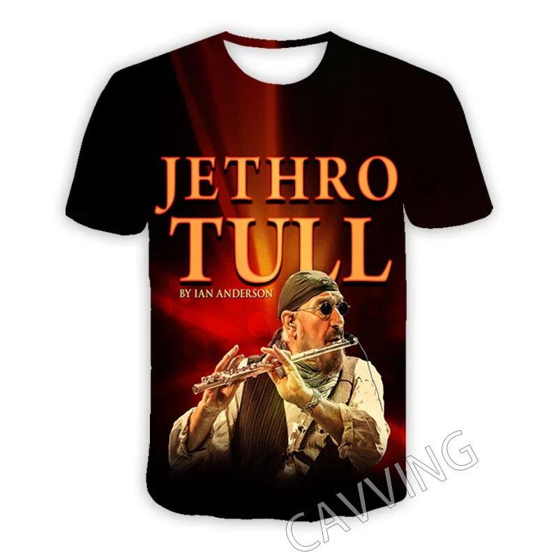 New Classic Jethro Tull Rock 3D Print T-shirts For Men Women Hip Hop Trend T Shirt Y2k Top Oversized Street Style Men's Clothing