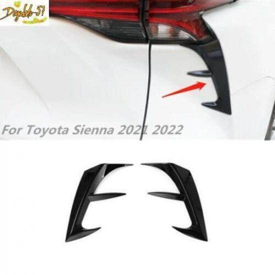 Rear Tail Light Lamp Lower Cover Trim For Toyota Sienna - Glossy Black