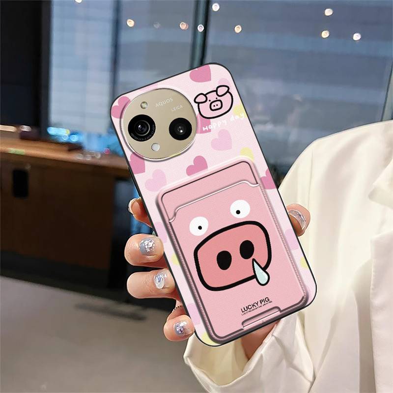 Cartoon Durable Phone Case For Sharp Aquos R10/SH-51F Shockproof Soft case Fashion Design Card sleeve Anti-knock Cute