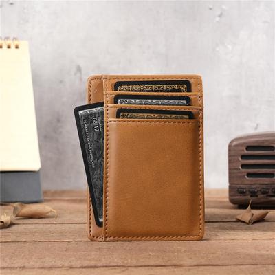 1145 Men's Ultra-thin PU Card Holder, Laser Engraved, Black Friday Bestseller