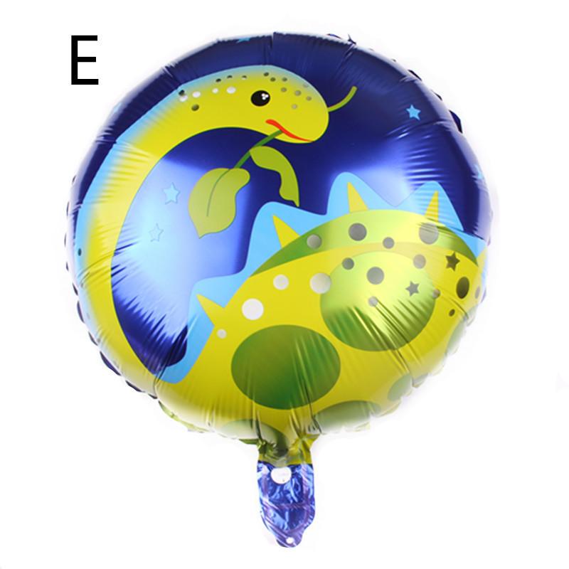 

5pcs Dinosaur Aluminum Film Balloon, Triceratops Tyrannosaurus Rex Dinosaur Theme Party Decorative Balloon 18 inch E