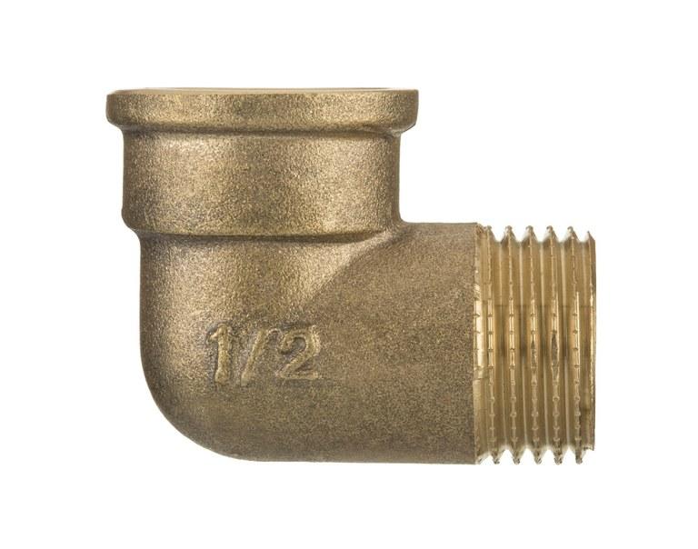 Gomito in ottone 3/4"" Femmina/Maschio