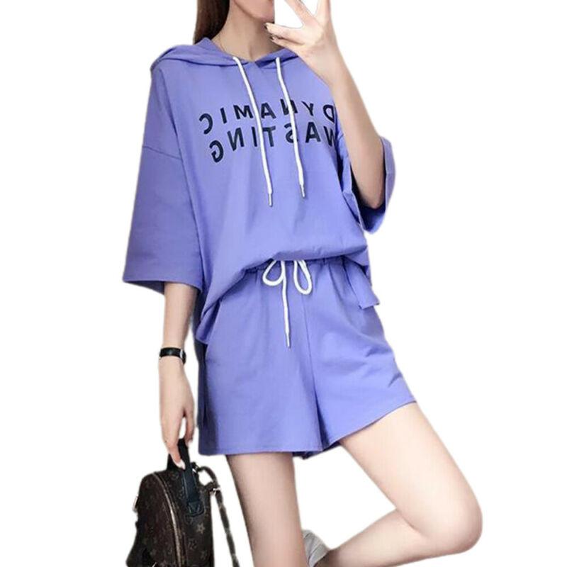 Buy Summer Short Sleeve Hoodie Outfits 