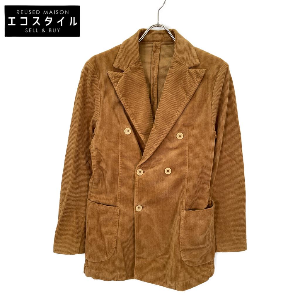 BAGUTTA Brown Corduroy Double Jacket Jacket 46 BrownUsed