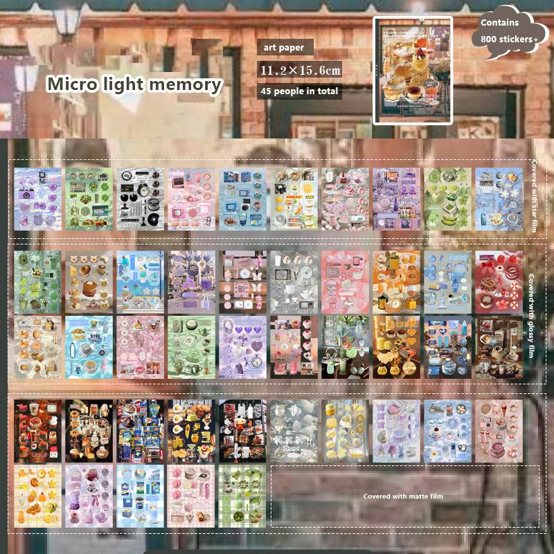 

45 листов Инс Милые продукты питания Ноутбук Скрапбук Журнал Каваий Наклейки Винтажные Японские Вырезные Декоративные Наклейки Детский Подарок