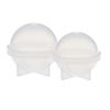 2 stykker kulekuleform silikonform for harpiksstøping 50 mm 60 mm