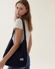 Sehr Wrinkle Leopard Hobo Bag (Navy)