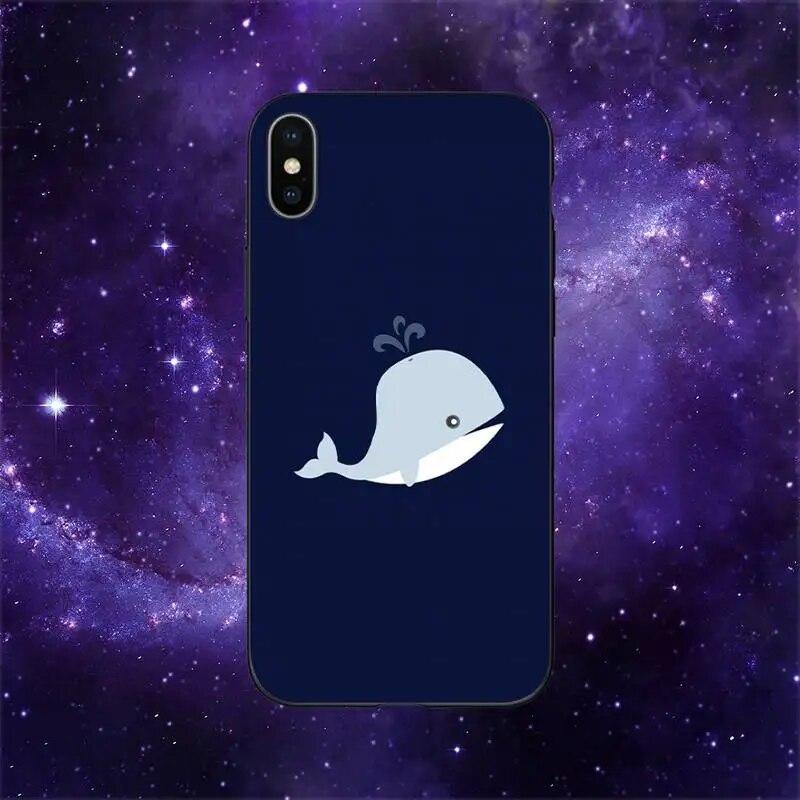 Cartoon Whale Phone Case For iPhone Samsung Galaxy Redmi Xiaomi Oppo OnePlus Note S A 7 8 9 10 11 12 13 14 20 21 22 23 53 54 Pro Max  Ultra TPU Soft