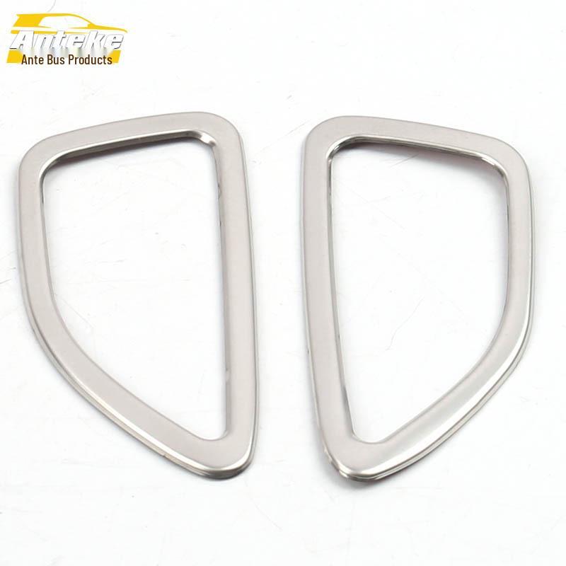 Cavalier Front Panel Stainless Steel Air Outlet Trim Ring and Center Console A/C Sticker.