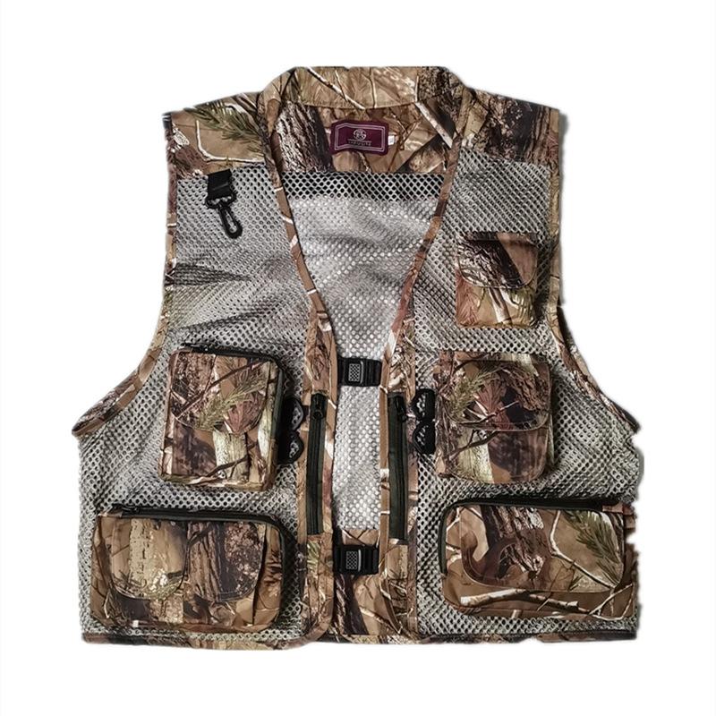 BEPAN Outdoor Leisure Sports Fishing Vest Mesh Breathable Vest Outdoor Mountaineering Multi Pocket Vest