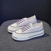 Leinenschuhe Damen Frühling Sommer Lässig Walking Plateauschuhe Vulkanisierte Schuhe Damenmode Klobige Sneaker