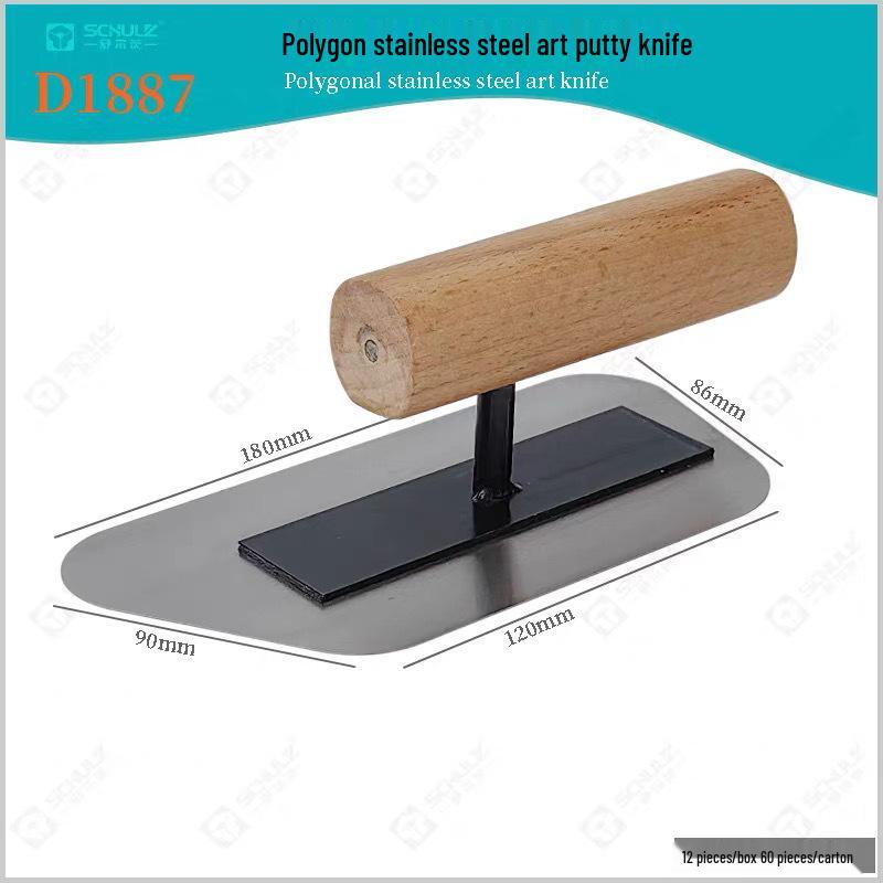 Artistic Polygon Plastic Putty Knife for Textured Paint & Stone Sanding
