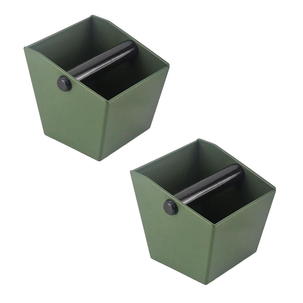 Coffee Knock Box Espresso Grounds Container Coffee ABS Bucket Anti Slip Powder Beveled Residue Barista Accessories Maker Tools