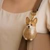Clear Memorial Keychain For Pet Hair Keepsakes Storage Box Dog Furs Collector Keyring Pendants Charm Pet Lover Gifting