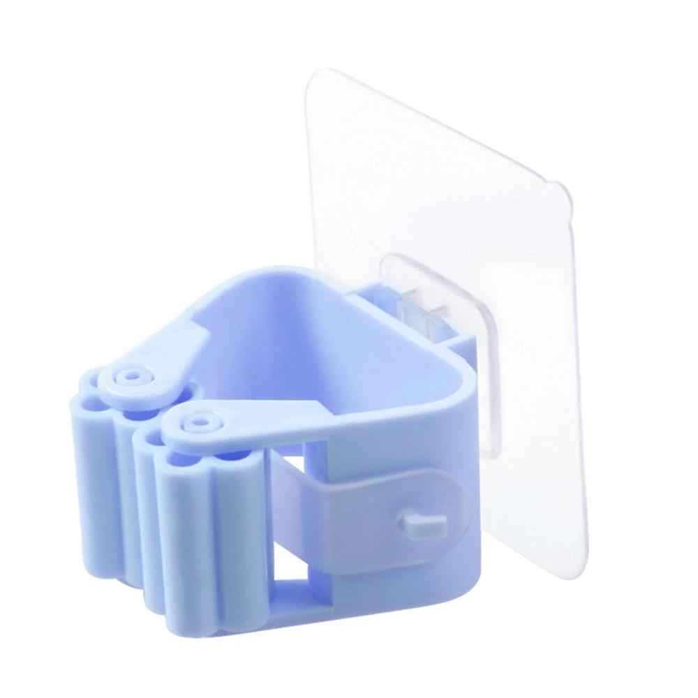 2pcs Home Storage Rack Wall Mounted Bathroom Mop Hook Umbrella Stand Broom Storage Rack Waterproof Brush Broom Hanger