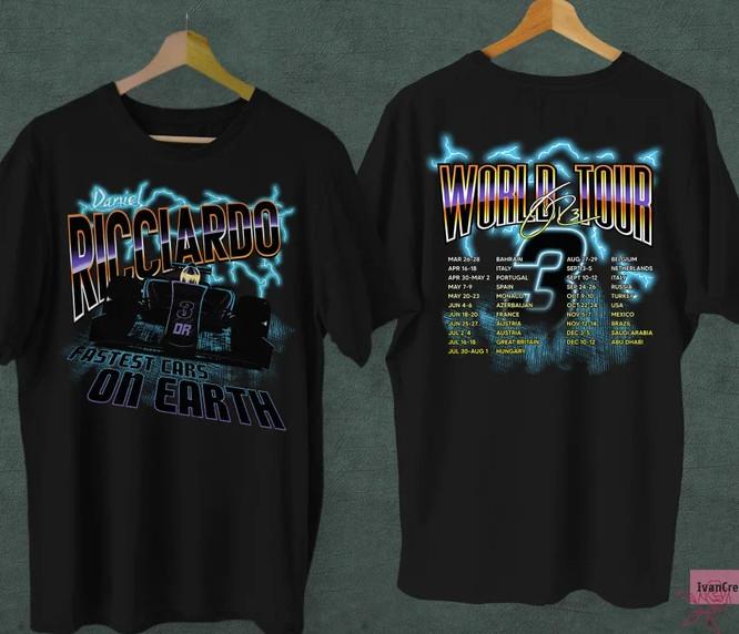 Daniel Ricciardo F1 World Tour 2022 Shirt Unisex T-Shirt XXL