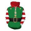 Felpa Costume Babbo Natale Per Uomini Donne Costume Elfo di Natale Pullover Stampa 3D Felpe Casual Top Manica Lunga Felpa Larga