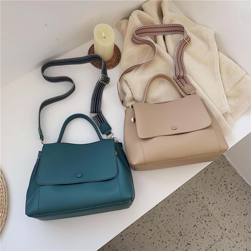Kadın Büyük Kapasiteli Deri Çanta Crossbody Çanta