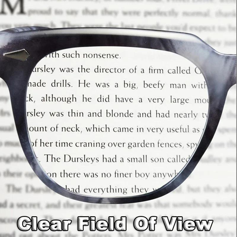 Anti Blue Light Large Frame High-Definition Reading Glasses European And American Fashionable Ultra Light Pc Presbyopia Glasses