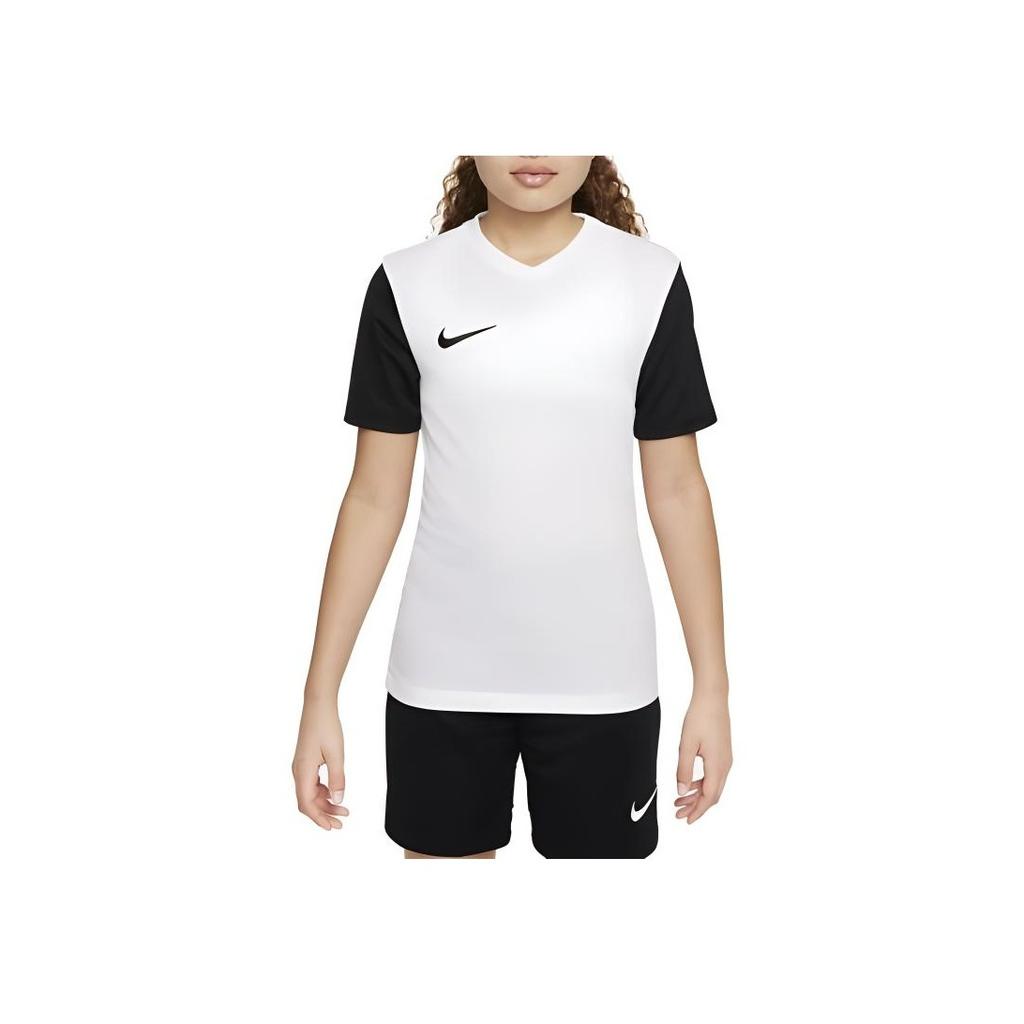 Nike Kids T-Shirt With Logo Patch Round Neck Slim Fit Short Sleeve Kids Tops White DH8389-100