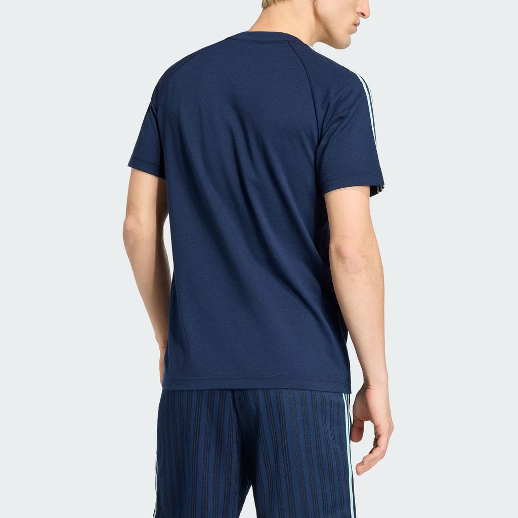 Adidas Originals T Shirts Men's College Navy Crew Neck Moderate JZ9342