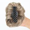 Wavy Messy Hair Bun Hairpieces Updo Claw Clip On Donut Chignon Short Curly Hair  for Women Girls