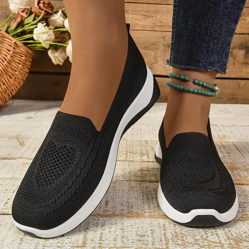 Fashion Women Sneakers Versatile Mesh Single Shoe Lightweight Platform Hiking Casual Soft Sole Vulcanized Shoes for Women Zapatos Mujer