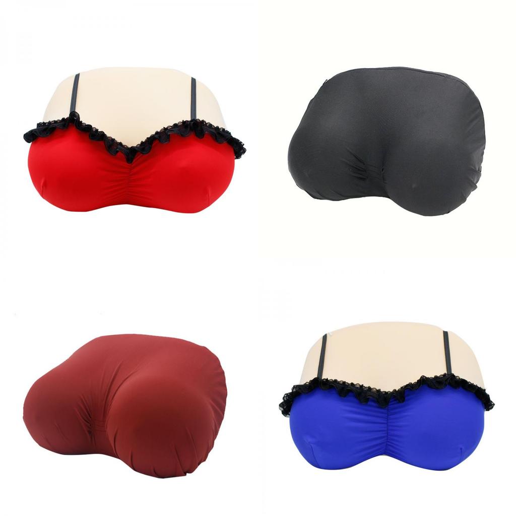 Memory Foam Funny Breast Pillow With Solid Color For Novelty Gift And Home Decor