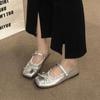 French Mary Jane shoes women's 2025 new summer versatile flat-soled single shoes niche design ballet shoes single
