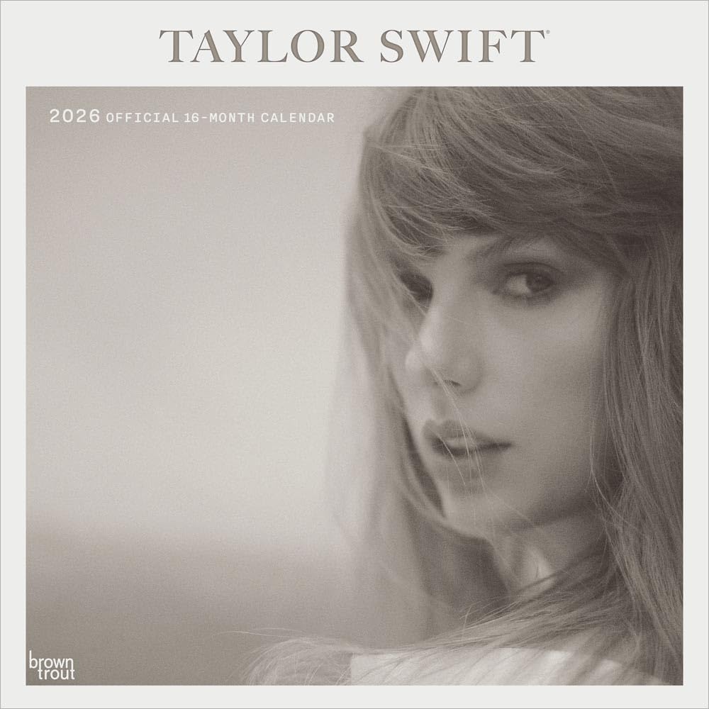 

Taylor Swift 2026 Calendar / Brown Trout, Imported, Wall Hanging, 30.5 x 61 cm (Taylor Swift Wrap Calendar)