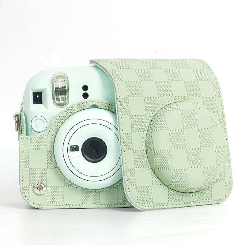 [Film Lab] Instax Mini 12 PU Leather Camera Case Soft Protective Case with Strap CAA45