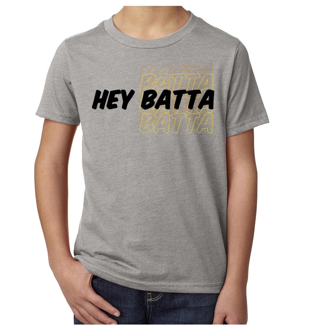 

Funny youth Hey batta batta Baseball T-Shirt L