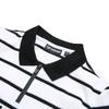 FILA Casual Striped Knitted Polo Shirt Women tops White T11W326101F-WT