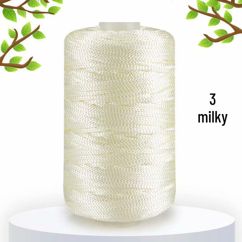 125g Lightweight Ice Silk Linen Yarn for Summer Hats, Medium-Fine Knitting, DIY Bags, Cushions & Shiny Hollow Yarn