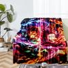 Demon Slayer Theme Printed Blanket - Perfect for Couch, Bed, Travel & Outdoor Use | Machine Washable, Cozy & Durable.