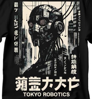 Japanese Robot T-Shirt: Vintage Anime Design