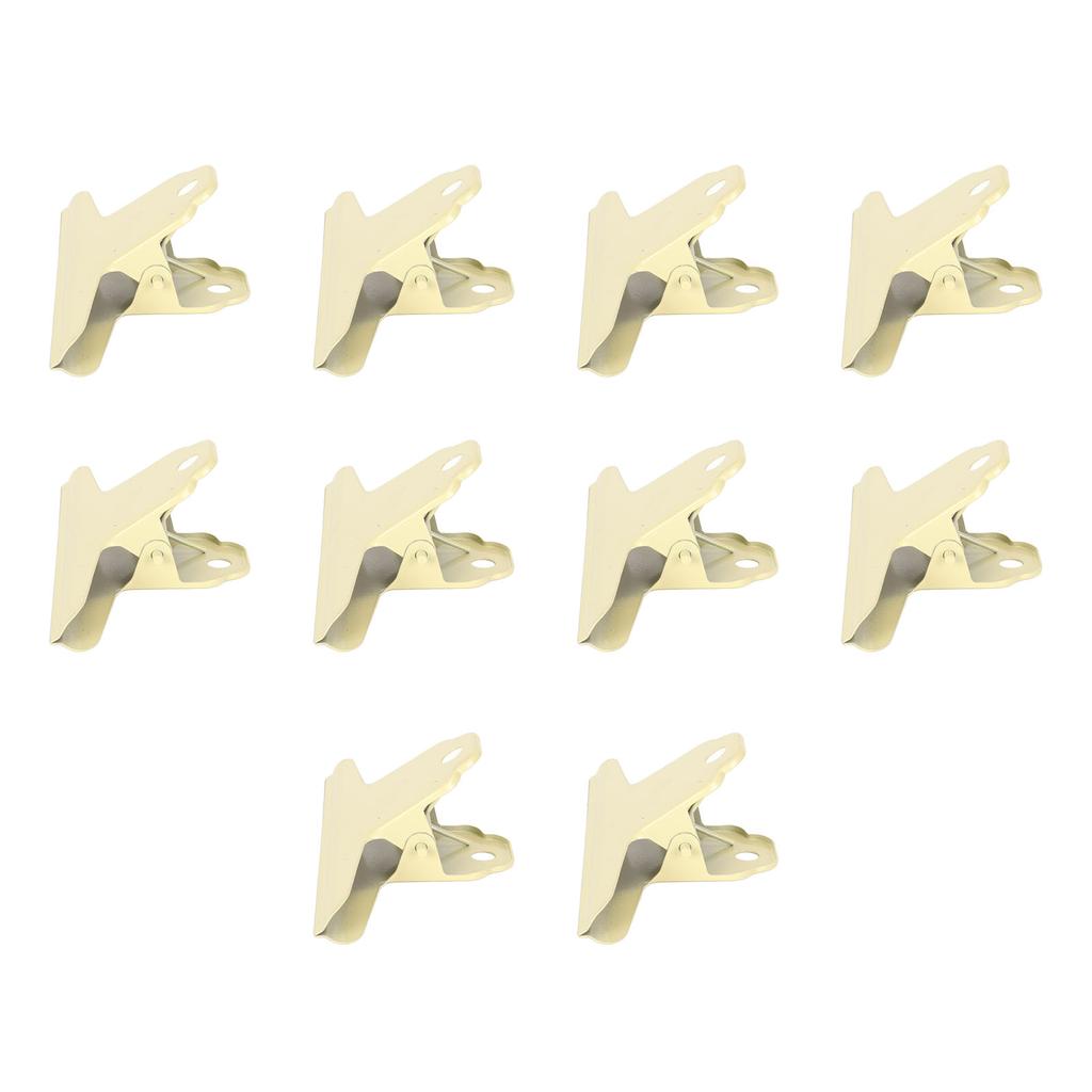 10pcs Metal  Clip Multipurpose Strong Grip Large Paper  Clips for Office School Yellow