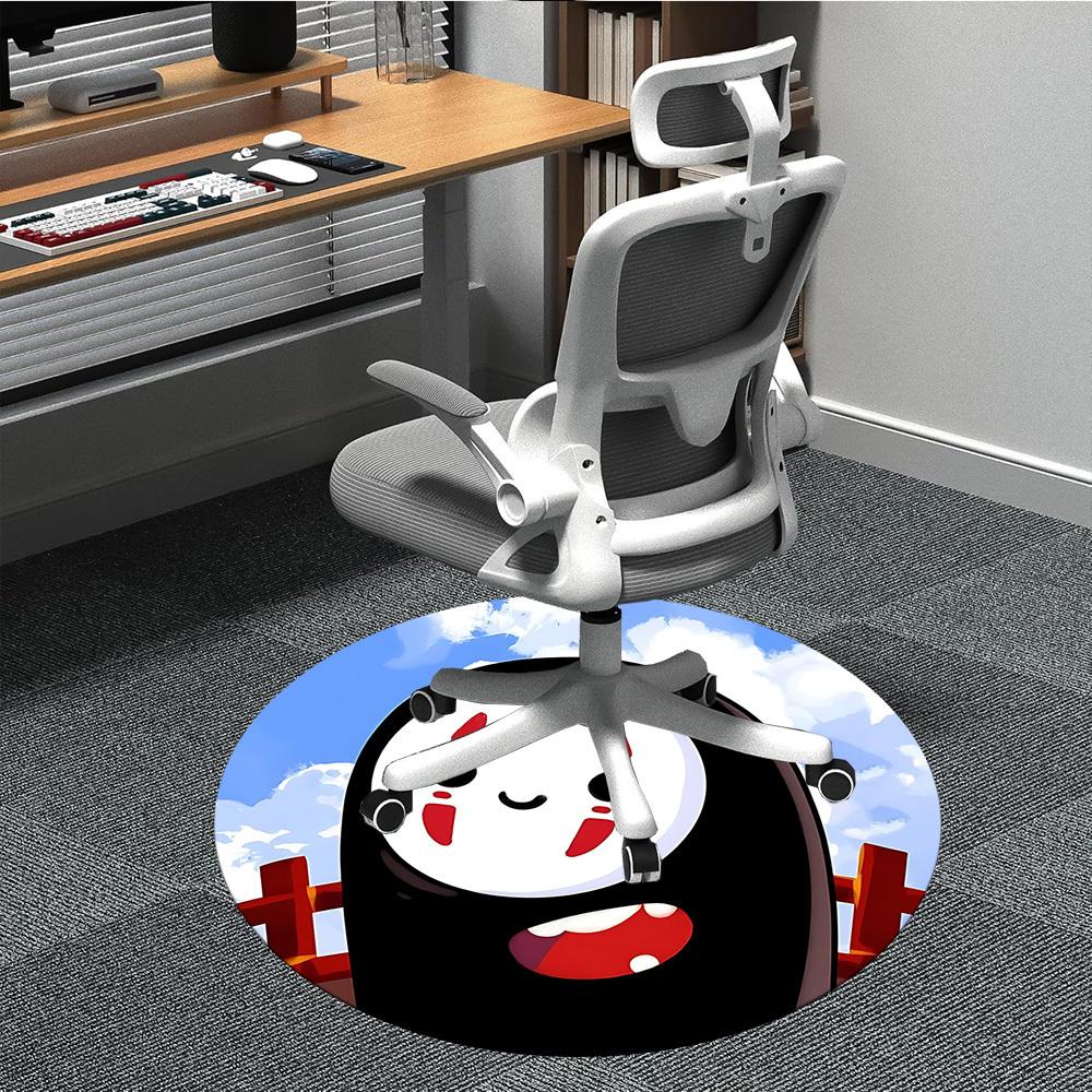 

1pc Sen to Chihiro no Kamikakushi Office Round Area Rug, Under Office Chairs Bedroom Living Room Home Decor, Available in Various Sizes 80cm by 80cm